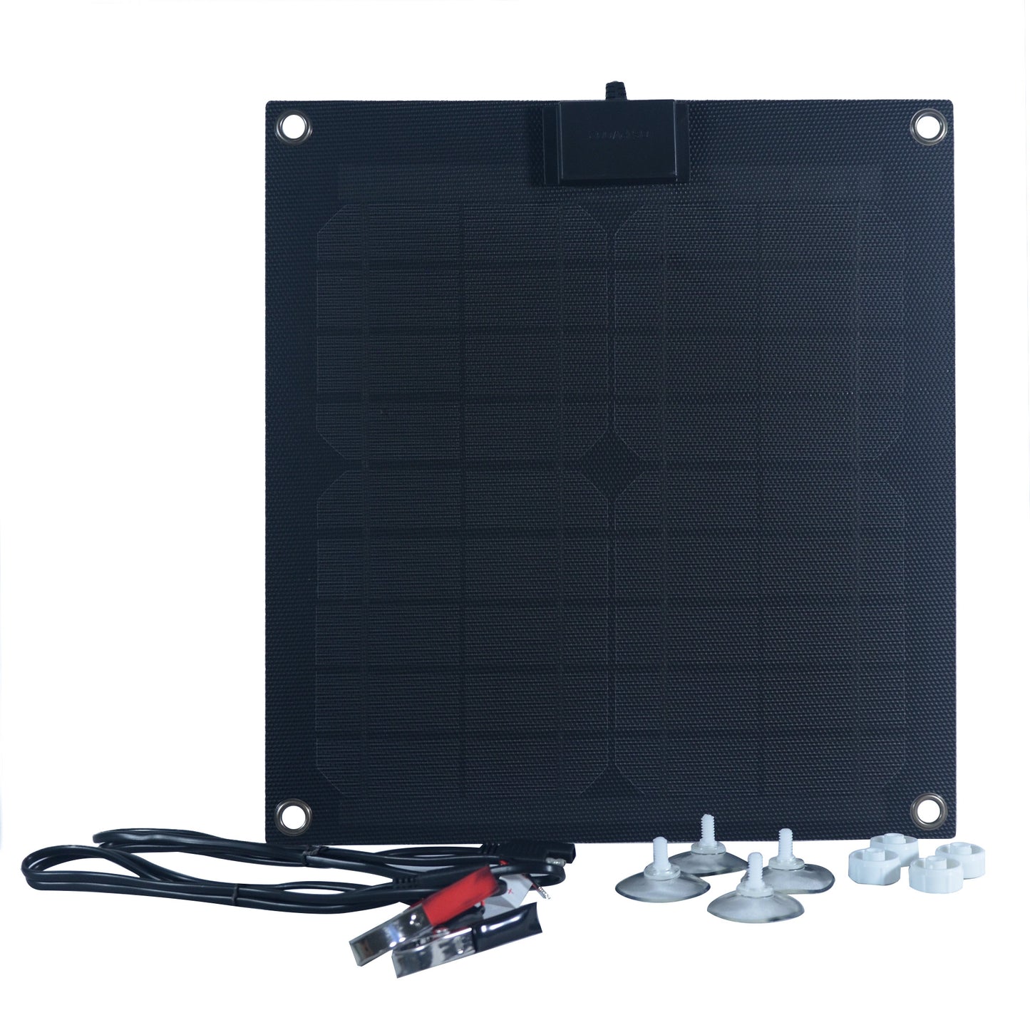 15 Watt Semi-Flex Monocrystalline Solar Panel for 12-Volt Charging (Refurbished)