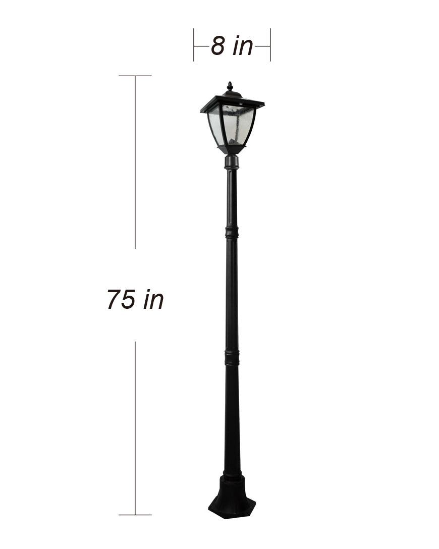Solar Powered LED Bayport Lamp Post Light (Refurbished)