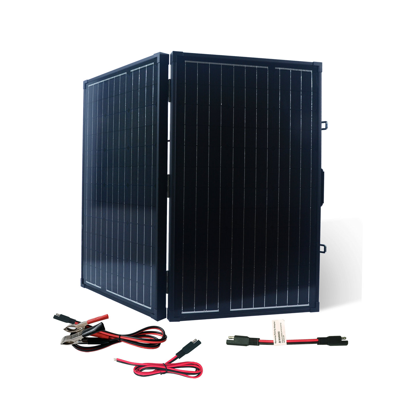120 Watt Portable Monocrystalline Solar Panel for 12-Volt Charging in Briefcase Design (Refurbished)