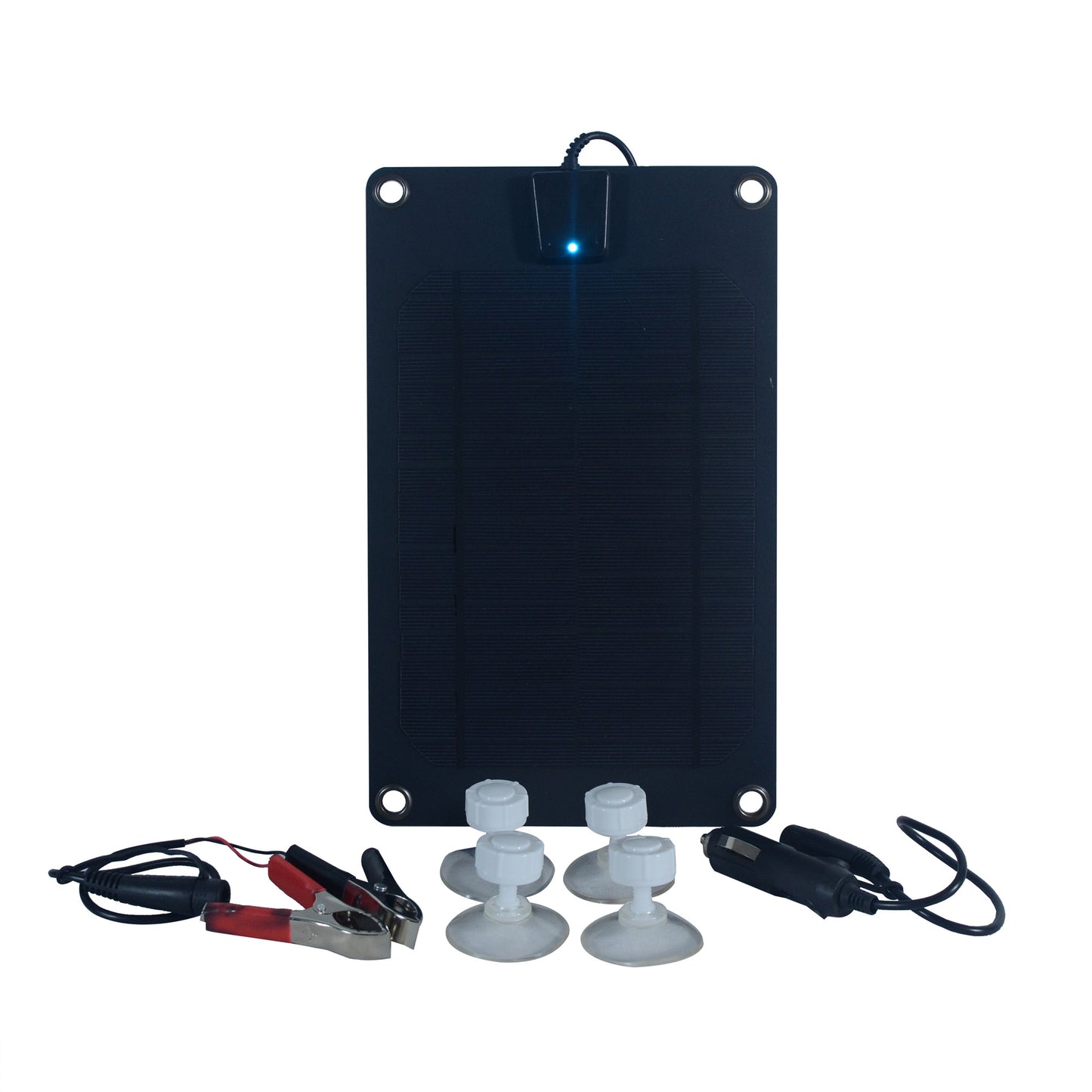5 Watt Semi-Flex Monocrystalline Solar Panel for 12-Volt Charging (Refurbished)