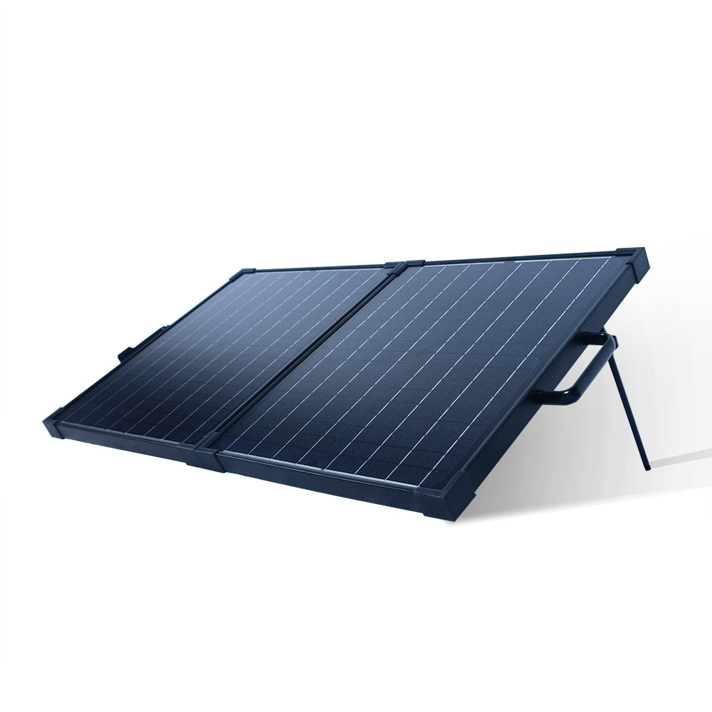 40-Watt Portable Monocrystalline Solar Panel for 12-Volt Charging in Briefcase Design (refurbished) - Ecowareness
