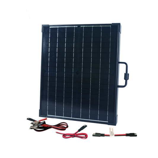 40 Watt Portable Monocrystalline Solar Panel for 12-Volt Charging in Briefcase Design (Refurbished)
