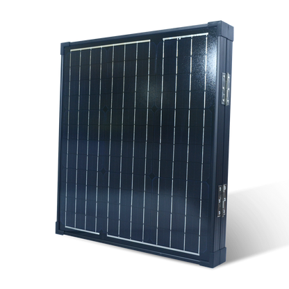 80 Watt Portable Monocrystalline Solar Panel for 12-Volt Charging in Briefcase Design (Refurbished)