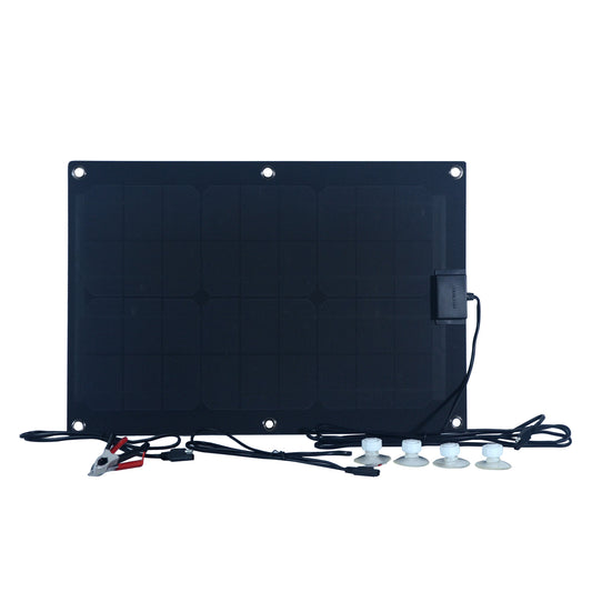 Refurbished 35 Watt Semi-Flex Monocrystalline Solar Panel for 12-Volt Charging - Ecowareness