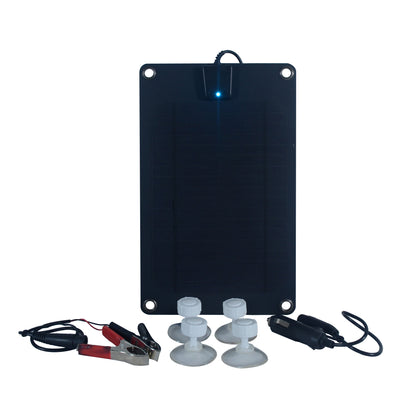 5 Watt Semi-Flex Monocrystalline Solar Panel for 12-Volt Charging (Refurbished)