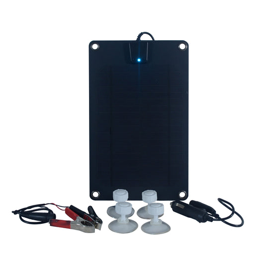 5 Watt Semi-Flex Monocrystalline Solar Panel for 12-Volt Charging - Ecowareness